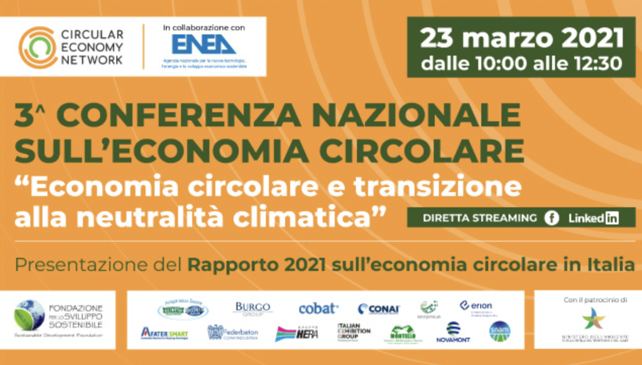 Conferenza nazionale sull'economia circolare 2021 - Economia circolare e transizione alla neutralità climatica